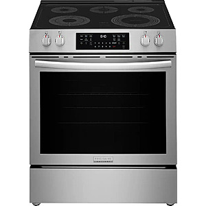 $950: Frigidaire Gallery 30" Slide-In Electric Range (5.3 Cu. Ft., Convection, Air Fry, Steam Clean, Stainless Steel) at Best Buy