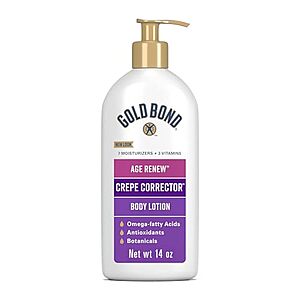 [SnS, AC] $9.25 | 14-Oz Gold Bond Age Renew Crepe Corrector Body Lotion at Amazon