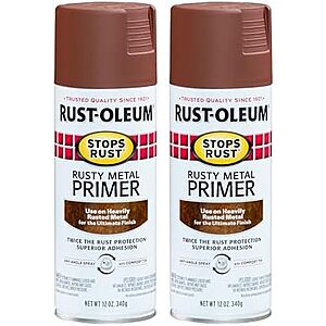 $11.64 | 2-Pack 12-Oz Rust-Oleum 7769830 Stops Rust Rusty Metal primer Spray (Flat Brown) at Amazon
