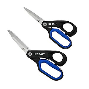 Kobalt 2-Piece Stainless Steel Heavy-Duty Scissors Set (Blue) $9.98 + Free Store Pickup at Lowe's or Free Shipping on $35+