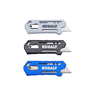 3-Pack Kobalt 3/4" 3-Blade Mini Rapid Aluminum Retractable Utility Knife $7.98 + Free Store Pickup at Lowe's or Free Shipping on $35+