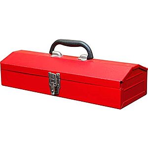BIG RED Torin 16" Hip Roof Style Portable Steel Tool Box (Red) $13.40
