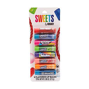 8-Count Lip Balms Set (Hershey, Hershey Sweets, Sour Patch) $2.50 + Free S&H w/ Walmart+ or on $35+