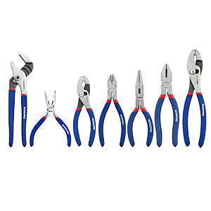 [AC] $16.99: WORKPRO 7-piece Pliers Set with Groove Joint, Long Nose, Slip Joint, Linesman, and Diagonal Pliers for DIY & Home Use at Walmart