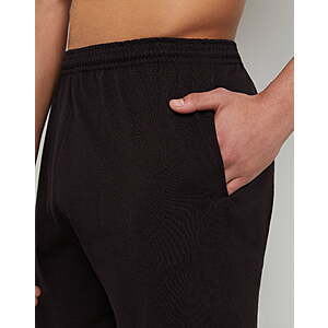 $9 FS WALMART+ or Pick Up Hanes Essentials Men's Cotton Shorts With Pockets, 7.5" Inseam Sizes S-3XL BLACK