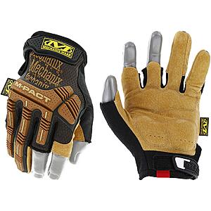 $24.44: Mechanix Wear M-Pact Leather Framer Gloves, Brown/Black, Small ONLY