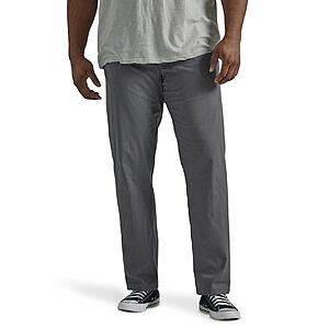 $20.18: Lee Men's Big & Tall Extreme Motion Flat Front Regular Straight Pant (Various Colors/Sizes)