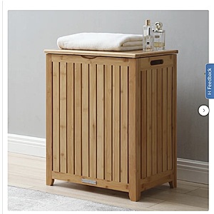 Bamboo Laundry Hamper $59.99 free Shipping Costco.com