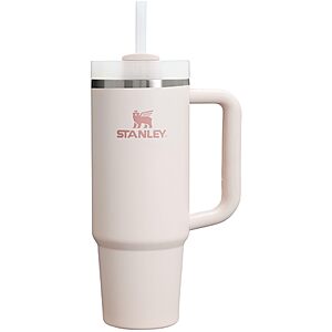 $25 AMAZON STANLEY Quencher H2.0 Tumbler w Handle and Straw 30 oz | Flowstate 3-Position Lid | Cup Holder Compatible  | Insulated Stainless Steel Cup | BPA-Free | Rose
