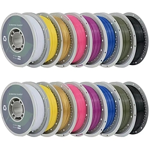 16KG PETG 3D Printer Filament Bundle, Lemon Yellow Magenta Telecom Blue Gold Military Green Pink White Black $72.65