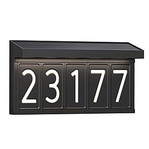 Ends Today Artika Bowen Solar LED Address Wall Light $29.99 free shipping Costco.com