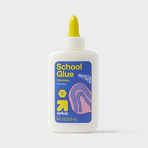 4oz Washable School Glue -Liquid Kids Glue Bottle, Non-Toxic, Dries Clear - Free Store Pickup - $0.25