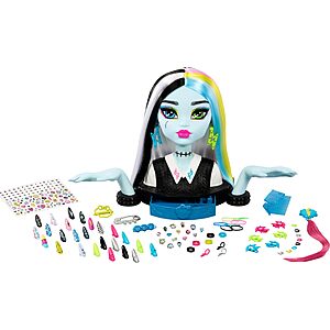 65-Piece Monster High Frankie Stein Styling Head Playset $23.65 + Free Shipping w/ Prime or on $35+