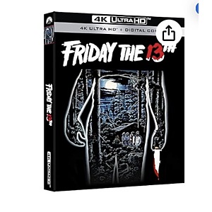 Friday the 13th [4K UHD] + Digital $12.53 Amazon