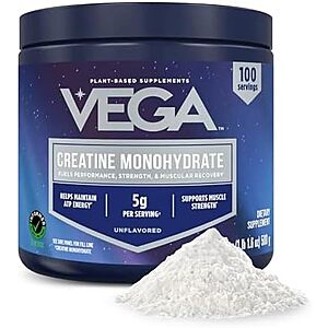 [SnS, AC] $22.49* | 2 × 1.12-Pound Vega Micronized Creatine Monohydrate Powder ($11.24 each) at Amazon