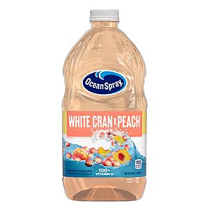 Ocean Spray® White Cran-Peach Juice Drink, 64 Fl Oz Bottle (Pack of 1)~$2.37 With S&S @ Amazon