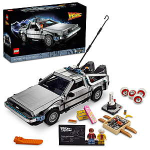 1856-Piece LEGO Icons Back to the Future Time Machine Model Car Building Kit (10300) $159.99 + Free Shipping