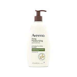 $4.99: 18 Fl Oz Aveeno Daily Moisturizing Body Lotion with Soothing Oat and Rich Emollients at Woot!