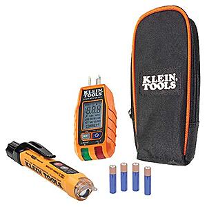 $32.98* | Klein Tools Non-Contact Voltage / GFCI Receptacle Test Kit w/ LCD & Flashlight at Amazon