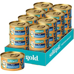 Solid Gold wet cat food (various) 24ct, 3oz $49.92