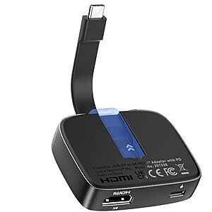 $12.99* | Cable Matters USB-C to 8K HDMI Adapter w/ 100W PD Passthrough Charging Support at Amazon