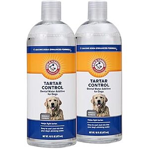 [SnS, AC] $6.31 | 2-Pack 16-Oz Arm & Hammer Clinical Care Dental Rinse for Adult Dogs at Amazon