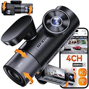 $265.98* | Vantrue N5 4 Channel All Sides Dash Cam Kit w/ Front & Rear Cameras at Amazon
