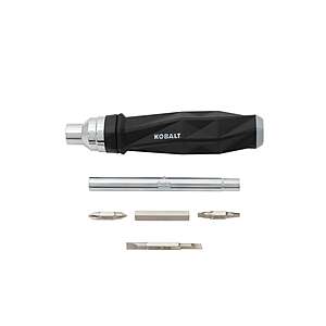 Kobalt 10 -Piece 4-in Magnetic Ratcheting Multi-Bit Replaced Screwdriver Set one_size | 52283 $9.98
