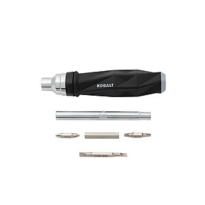 Kobalt 10-Piece 4" Magnetic Ratcheting Multi-Bit Screwdriver Set $9.98 + Free Store Pickup at Lowe's or Free Shipping on $35+