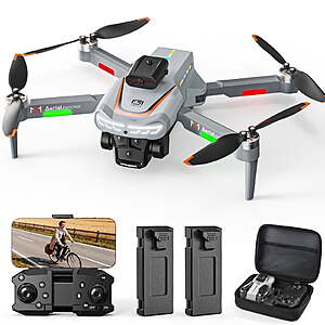 $27 FS WALMART+ by HolyStone Seller: Wefone M3 Foldable Drone with Camera, Obstacle Avoidance, 2 Batteries 20 Min, Brushless Motor, Optical Flow, Gray