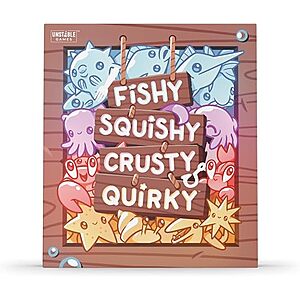 Unstable Games Fishy Squishy Crusty Quirky Competitive Fishing Card Game $3.99 + Free Shipping w/ Prime or on $35+