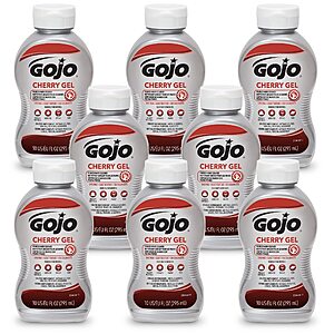 8 Pack 10 fl oz GOJO Cherry Gel Pumice Hand Cleaner($1.92 each) $15.34 + Free S&H w/ Prime or $35+