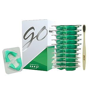 Opalescence Go 15 - Prefilled Teeth Whitening Trays - 15% Hydrogen Peroxide - (10 Treatments) Made by Ultradent Products. Includes 2Chill Toothbrush 5194-1T $62.9