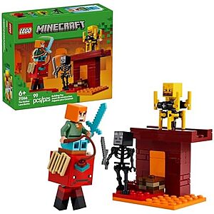 $7.37* | 99-Piece LEGO Minecraft: The Nether Lava Battle Building Set at Amazon
