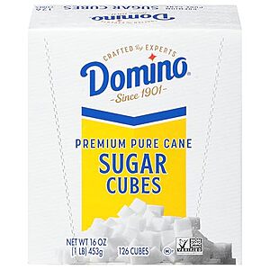 $2.92 | 16-Oz Domino Premium Pure Cane Sugar Cubes Dots at Amazon
