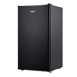 Whirlpool 3.3 cu ft Dorm Refrigerator with Freezer Black $99.99