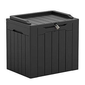 32-Gallon Devoko Water Resistant Lockable Deck Box With Seat (Black) $26.99 + Free Shipping on $35+