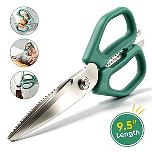 Deli 5-in-1 Stainless Steel Kitchen Scissor $8 + Free Shipping w/ Walmart+ or orders $35+
