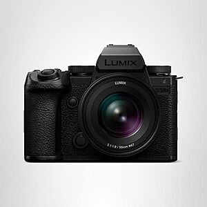 Panasonic LUMIX S5IIX Mirrorless Camera, 24.2MP Full Frame Phase Hybrid AF, 20-60mm F3.5-5.6 + 50mm F1.8 Lenses, DC-S5M2XWK9 $2297.99