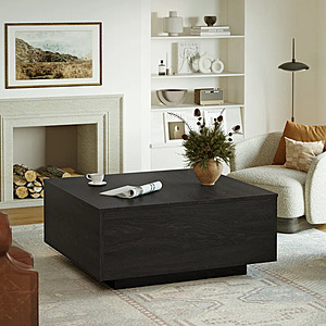 32" Ebern Design Lift-Top Manufactured Wood Square Coffee Table w/ Storage: $112 Black, $114 Brown + Free Shipping