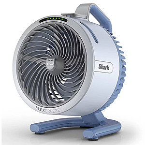 Certified REFURBISHED with 2 yr warranty, Shark FlexBreeze HydroGo Fan Ultra-powerful Portable Misting Fan Glacier FA052BL, $61.39, FS, ebay