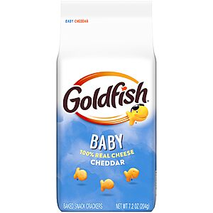 Goldfish Baby Cheddar Cheese Crackers, 7.2 Oz Bag~$1.78 After Coupon & S&S @ Amazon