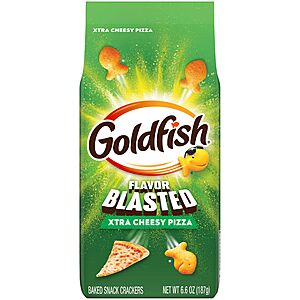 Goldfish Flavor Blasted Xtra Cheesy Pizza Cheese Crackers, 6.6 Oz Bag~$1.78 After Coupon & S&S @ Amazon