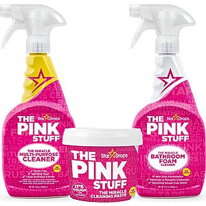 3-Pack Stardrops The Pink Stuff Cleaning Bundle w/ Miracle Paste, Multi-Purpose Spray & Bathroom Foam $10.90 w/ S&S + Free Shipping w/ Prime or on $35+