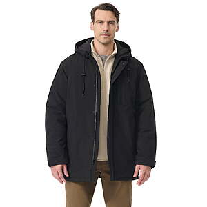 Bass & Co Men's Storm Coat, Sizes S-3XL, Black or Navy, $14.37, Walmart