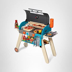 Melissa & Doug Deluxe Wooden Barbecue Grill, Smoker & Pizza Oven Pretend Play Set $89.00 + Free Shipping