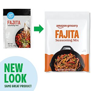 1.27-Oz Amazon Grocery Fajita Seasoning Mix $0.51 w/ S&S + Free Shipping w/ Prime or on $35+