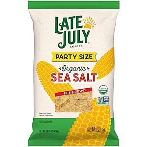 14.75-Ounce Late July Sea Salt Organic Tortilla Chips $3.96 w/ S&S + Free Shipping w/ Prime or on $35+