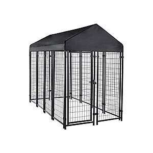 $179.99 | Amazon Basics Welded Rectangular Outdoor Wire Crate Kennel (102" x 48" x 72") at Woot!