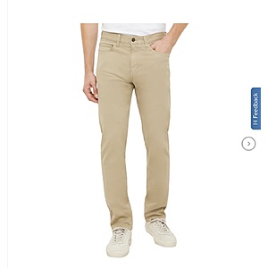 Banana Republic Men's 5-Pocket Twill Pant $18.99 Tan, Blue or Gray Buy 5-9 Save $20 Buy 10+ Save $50 Free Shipping Costco.com